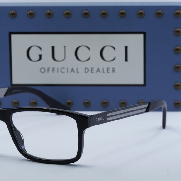 FINAL PRICE NEW GUCCI GG0692O 001 BLACK EYEGLASSES - Picture 3 of 9